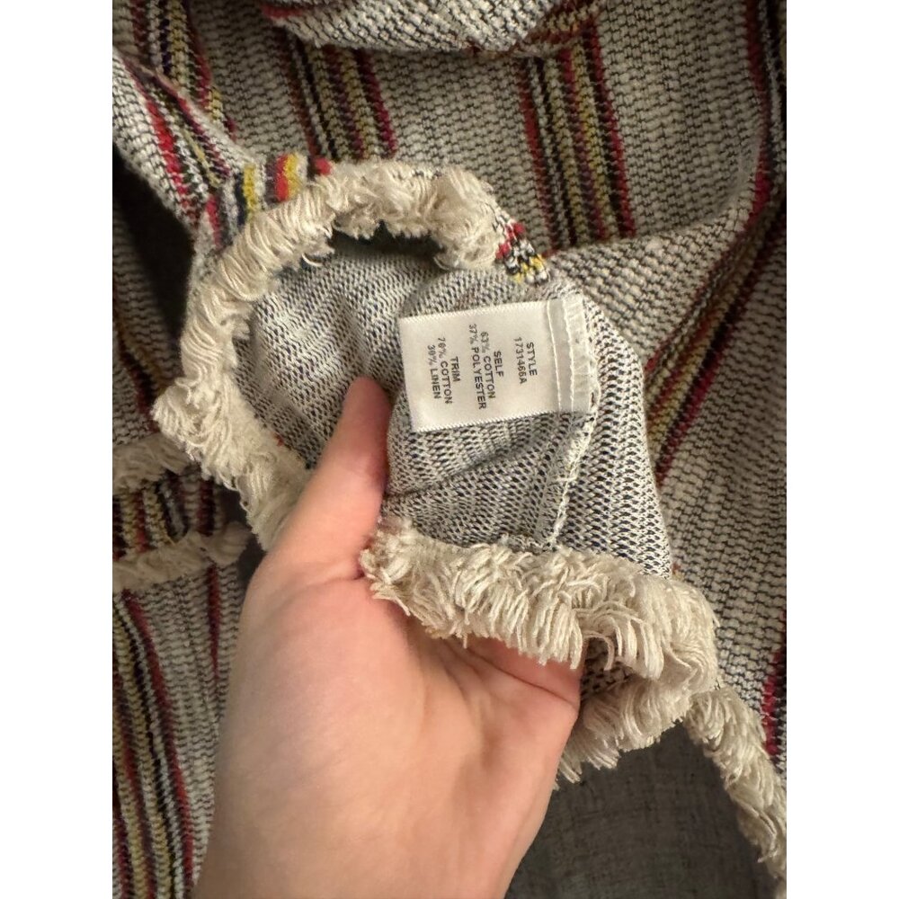 Current Air Los Angeles Striped Hooded Sweater Size Medium GUC - Picture 4 of 4